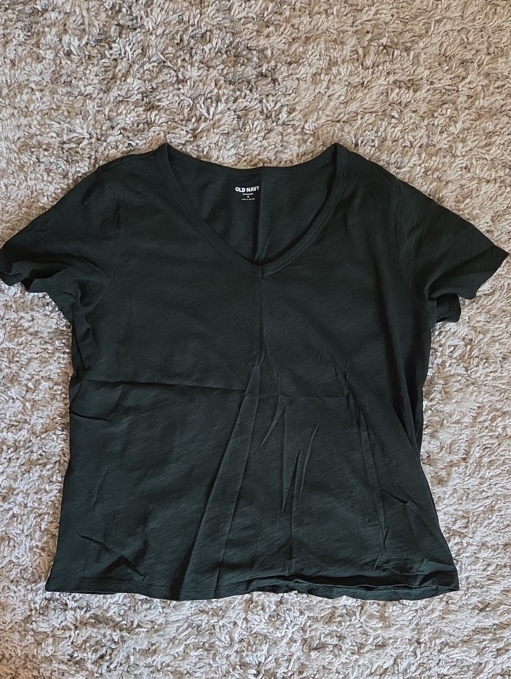 Old Navy Short Sleeve V-Neck Tee - Dark Green